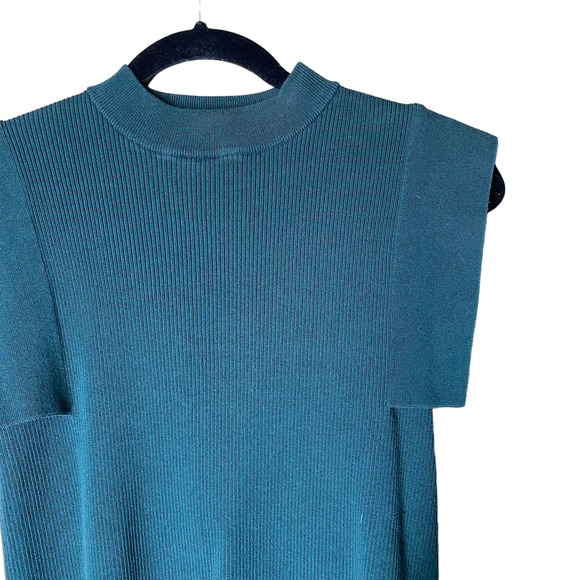 Kurane Clane Knit Forest Green Sleeveless top sz 2 - Picture 3 of 5